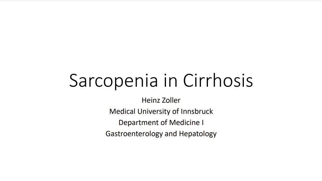 Sarcopenia in Cirrhosis