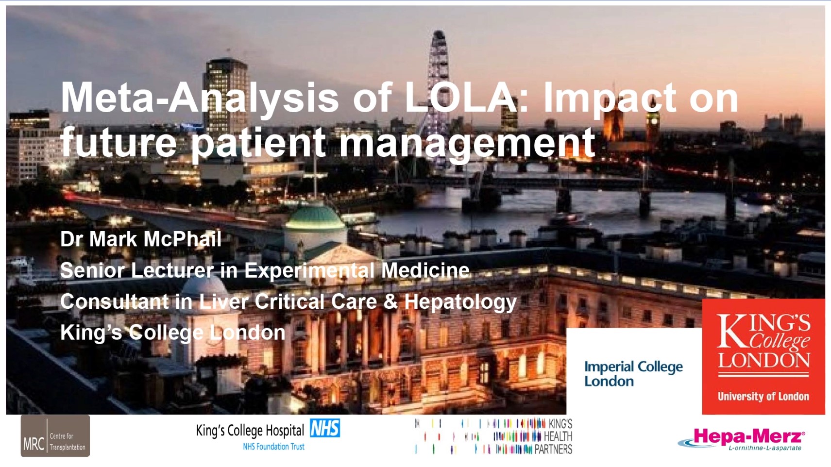 Meta-analysisof LOLA: Impact of future patient management